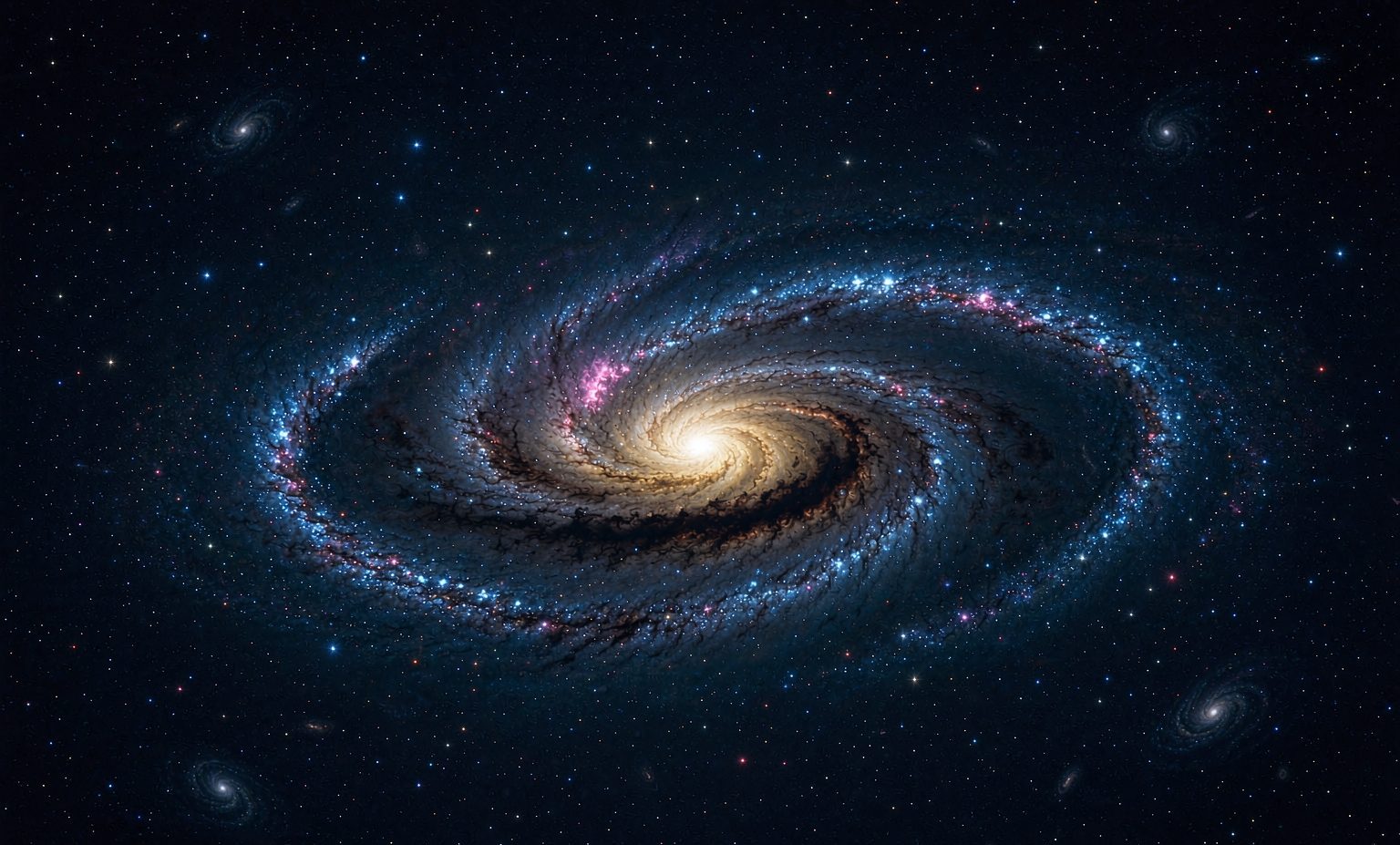 正面视角的螺旋星系